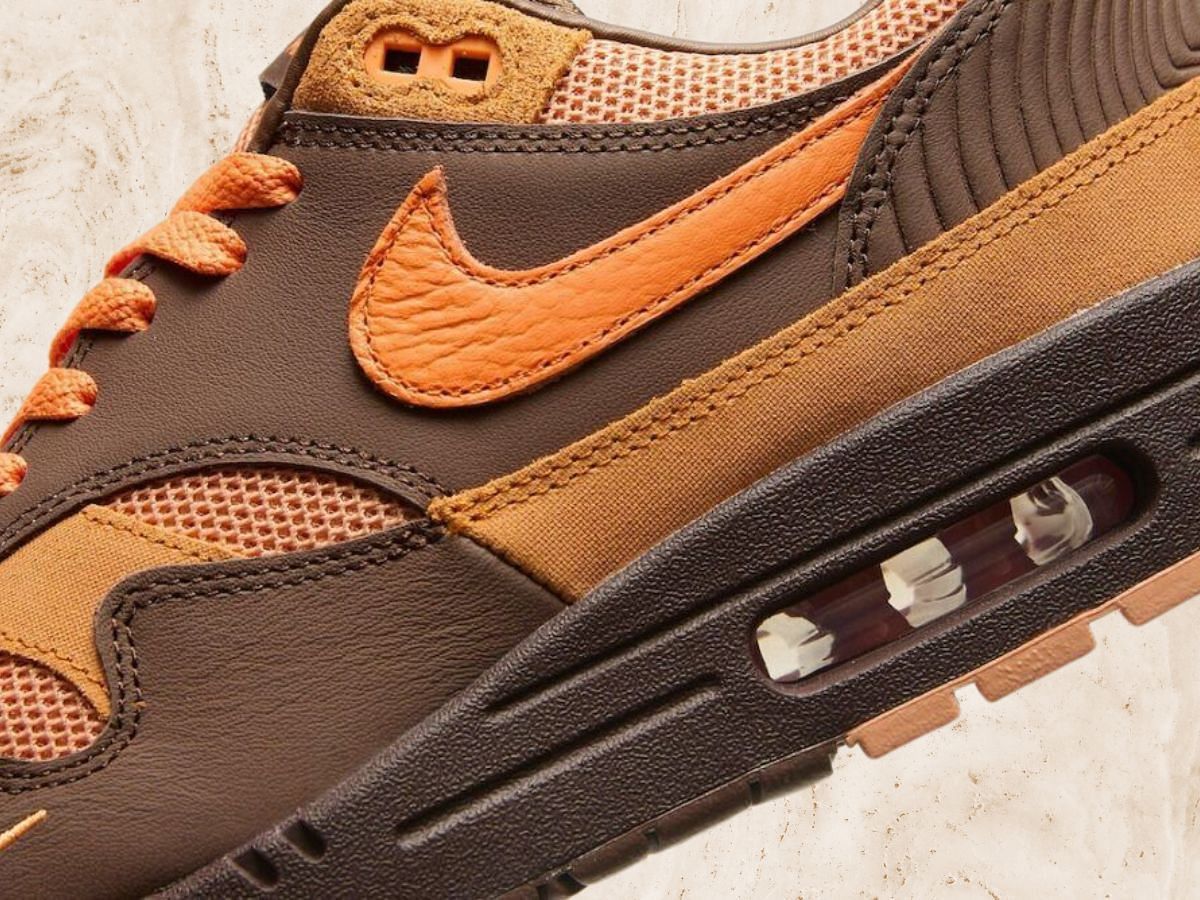 Closer look at the heels and tongue sections of the shoe (Image via YouTube/@cbnsneakersupdate)