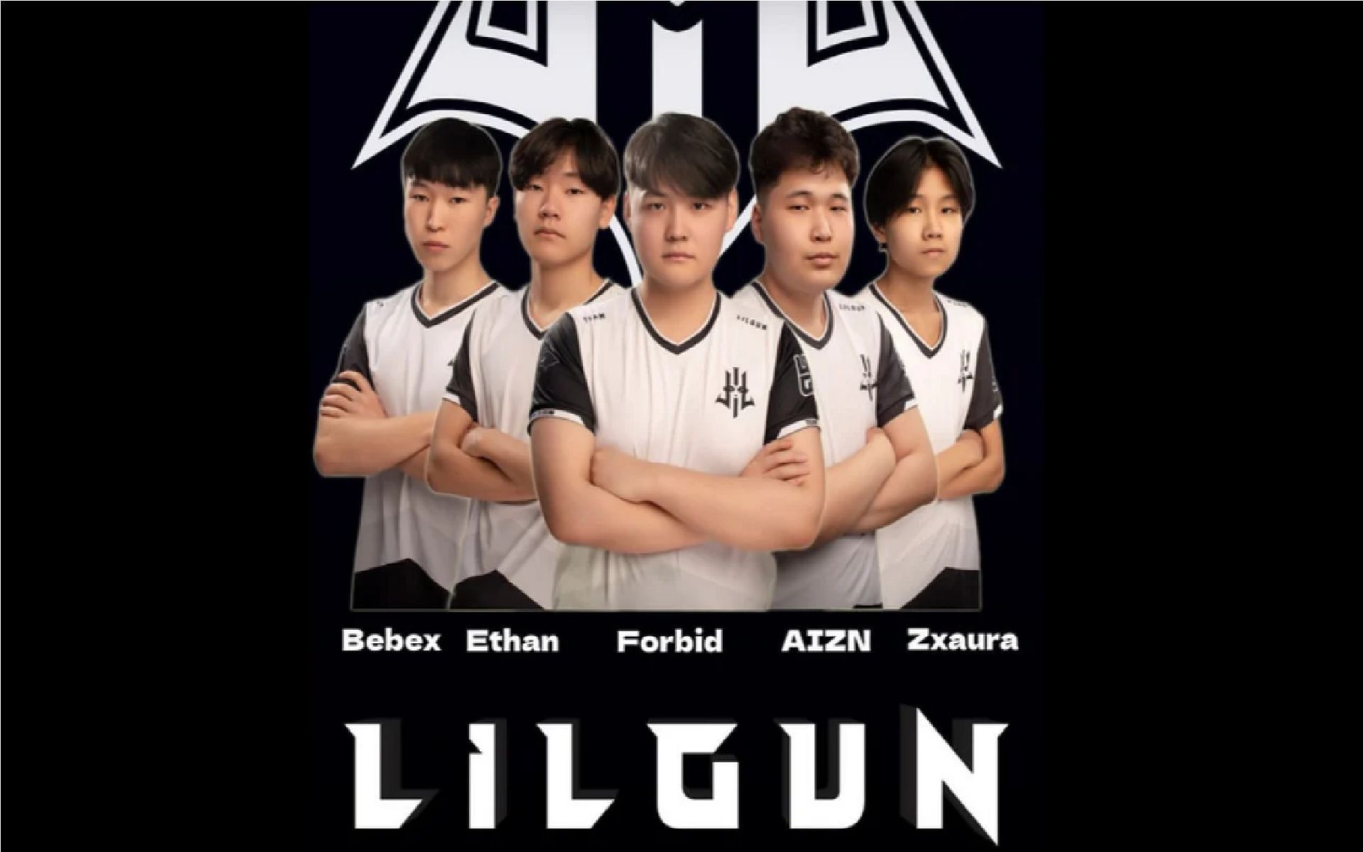 Team Lilgun&#039;s roster as it was in the M5 Championship (Image via Moonton Games)