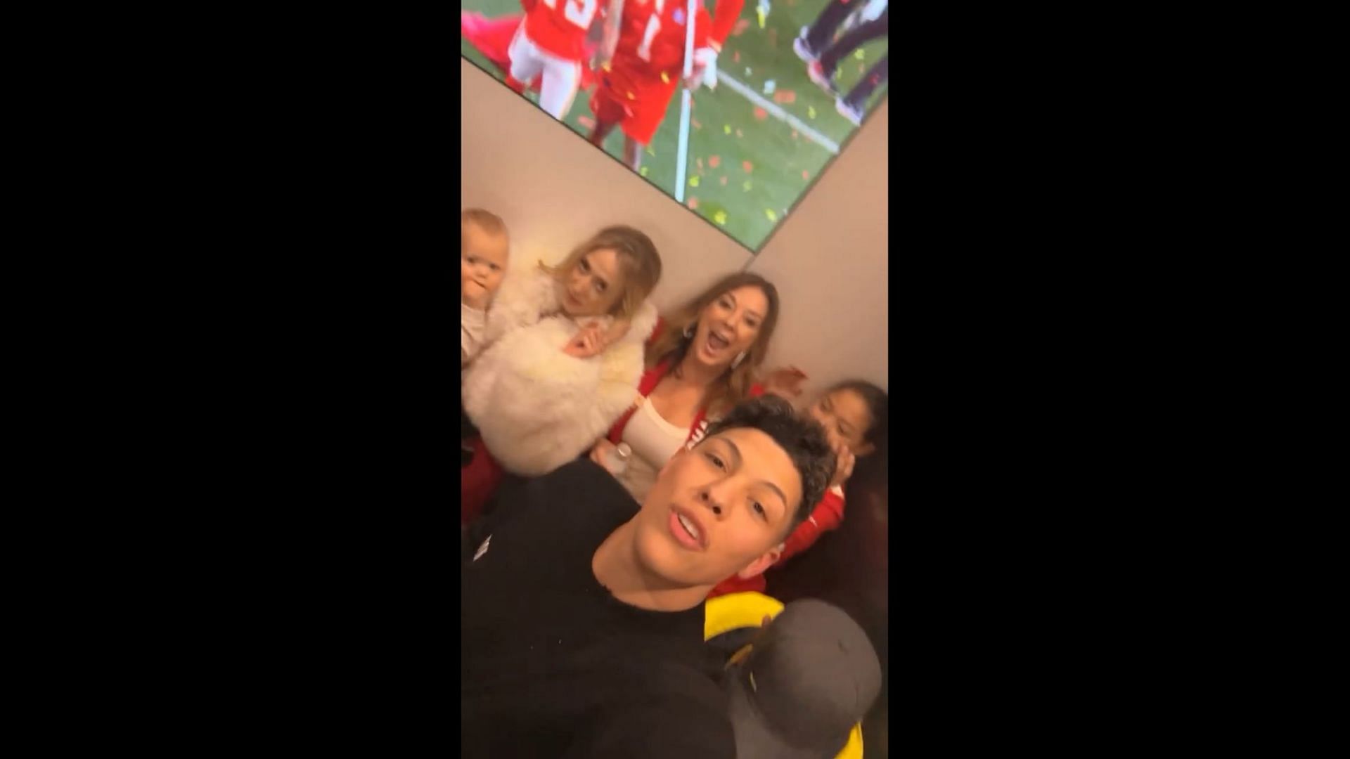 Patrick Mahomes' mother Randi and younger brother Jackson elated after the Chiefs attain consecutive Lombardi Trophies