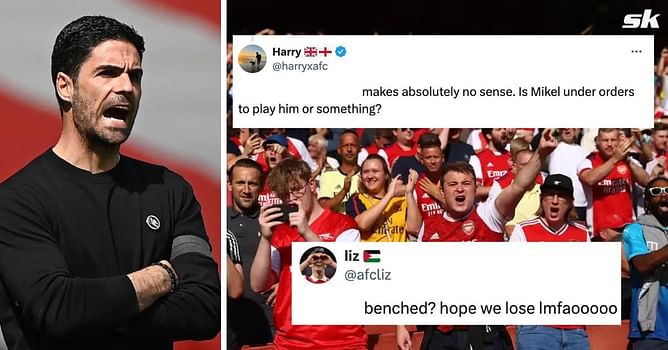 “Makes absolutely no sense”, “Hope we lose” - Arsenal fans angered by Arteta decision to drop 29-year-old from starting line-up to face Newcastle