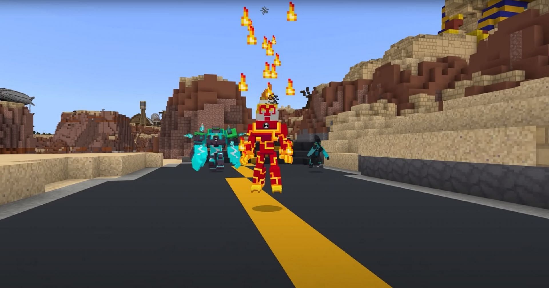 Bedrock mashups offer a ton of new content (Image via Mojang)