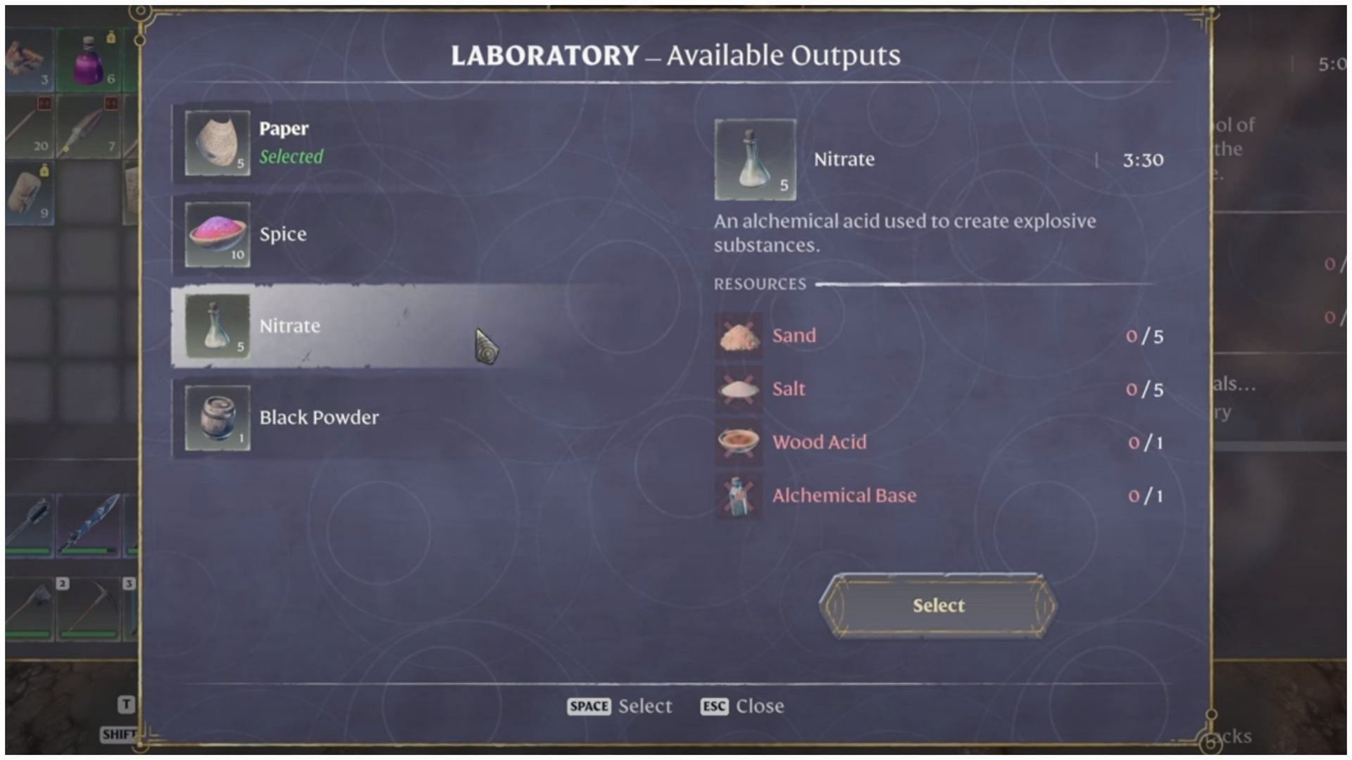 Quite a few pre-craftable resources are needed to build a Laboratory (Image via YouTube/ Sutr Plays)