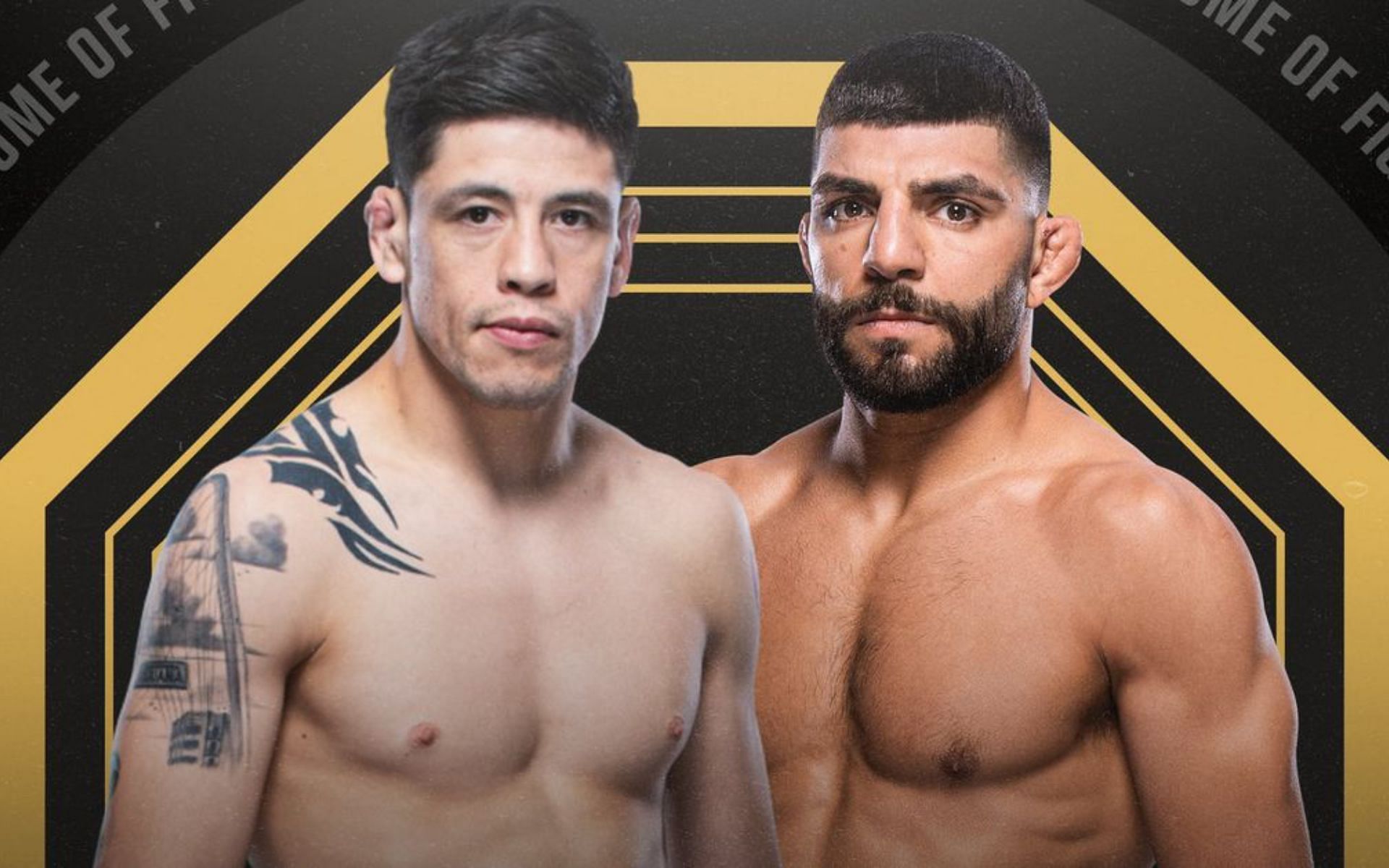 Brandon Moreno vs Amir Albazi was cancelled. [image via UFC]