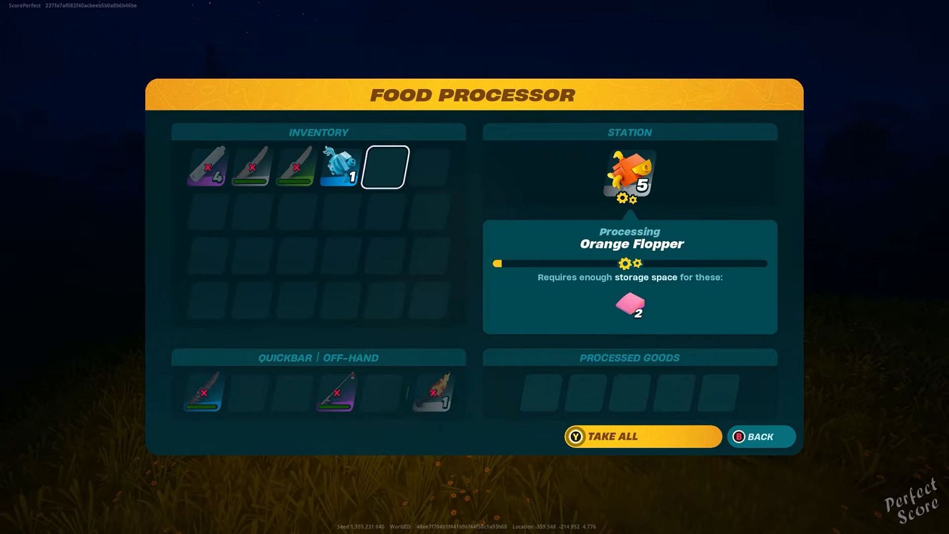 Making Fish Filets is very easy (Image via Epic Games || YouTube/Perfect Score)