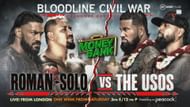 WWE on TNT Sports on X: "The Bloodline Civil War is imminent 🩸 🏆 @WWERomanReigns 🏆 @WWESoloSikoa @WWEUsos @HeymanHustle #WWERaw https://t.co/p95TtmS4v3" / X