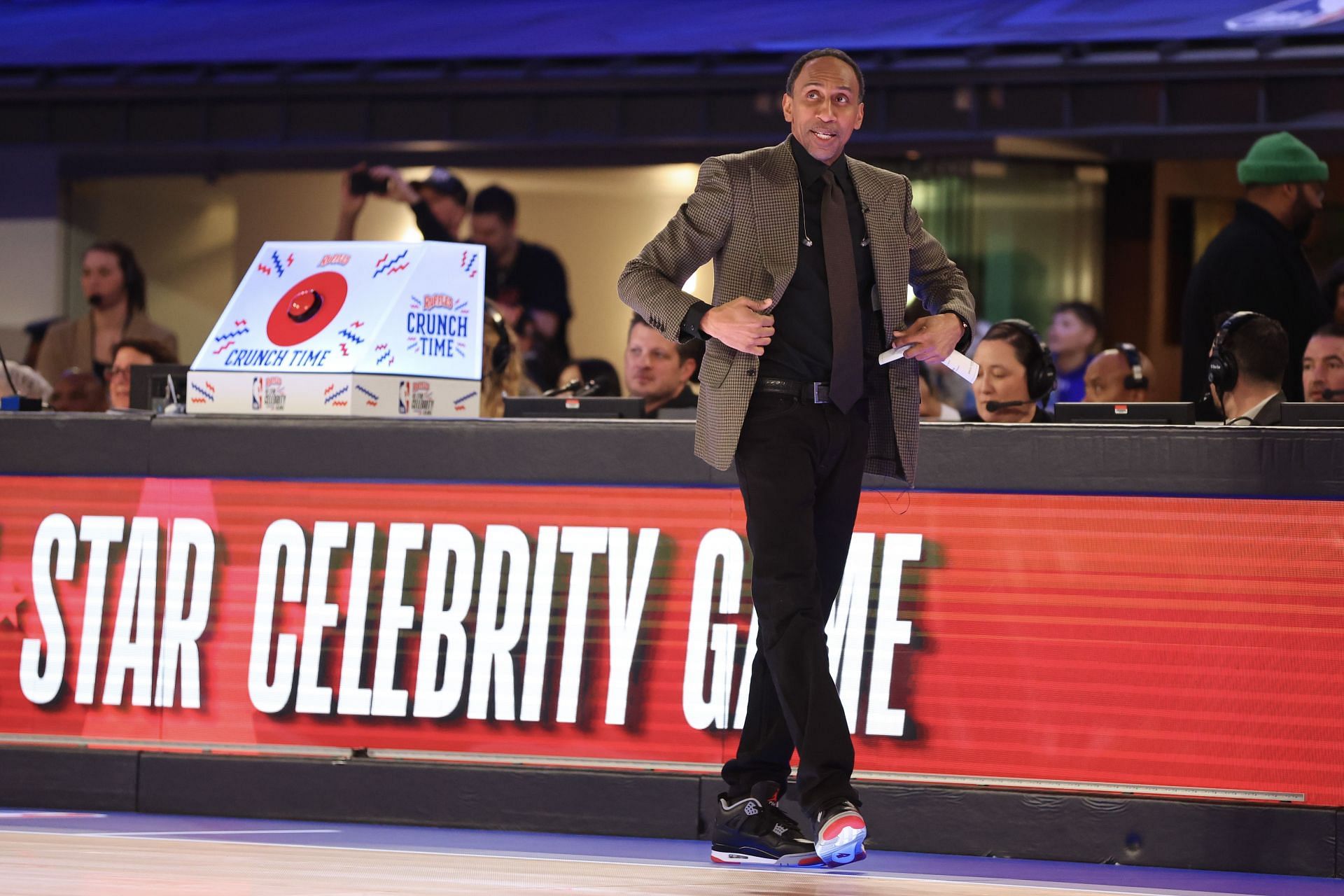 Stephen A. Smtih at the NBA Celebrity All-Star game