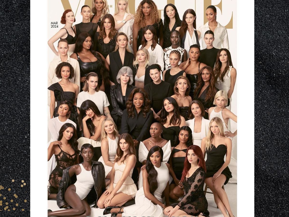 Edward Enninful&rsquo;s latest British Vogue cover gives nod to 40 superstars (Image via @victoriabeckham / Instagram)