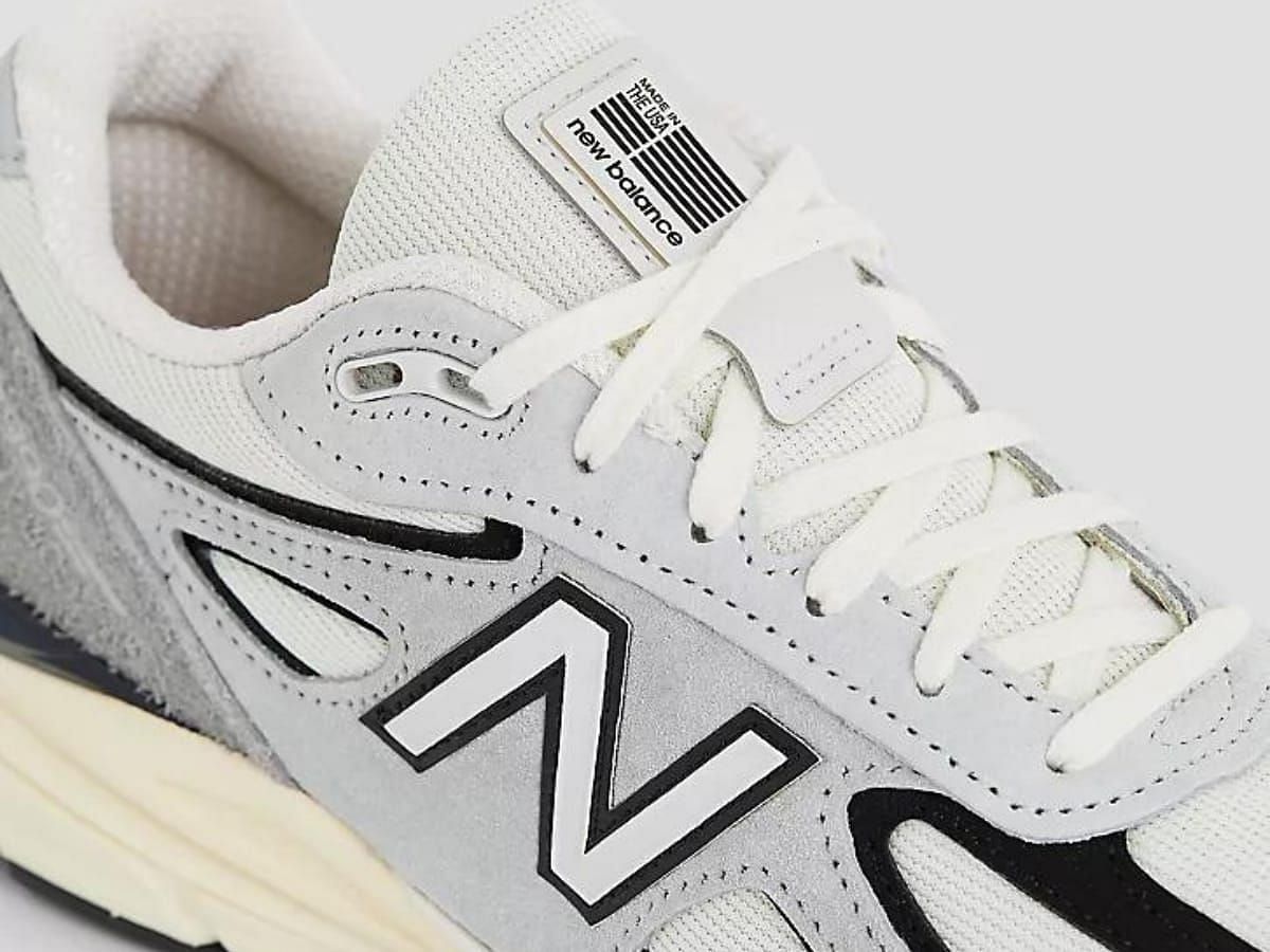 New Balance 990v4 MADE in USA &quot;Grey/Black&quot; sneakers (Image via New Balance)
