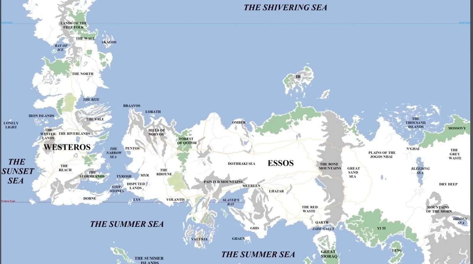 Game of Thrones Map