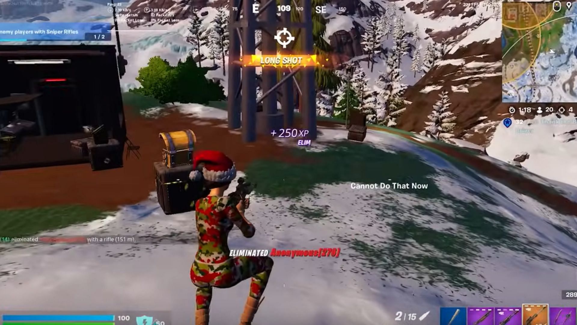 Fortnite player nearly eliminates opponent, but gets one-shot instead