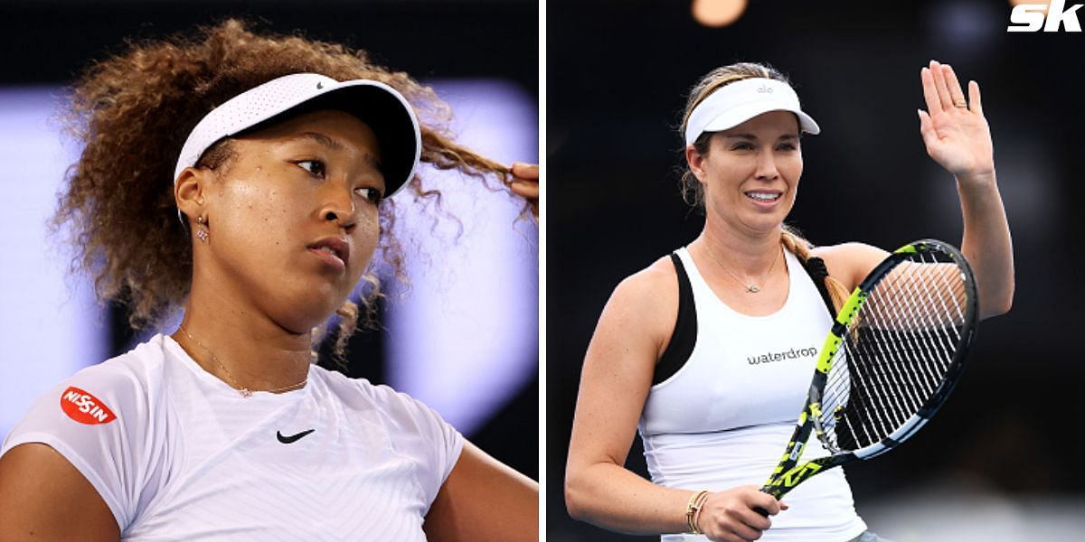 Naomi Osaka (L) and Danielle Collins (R)