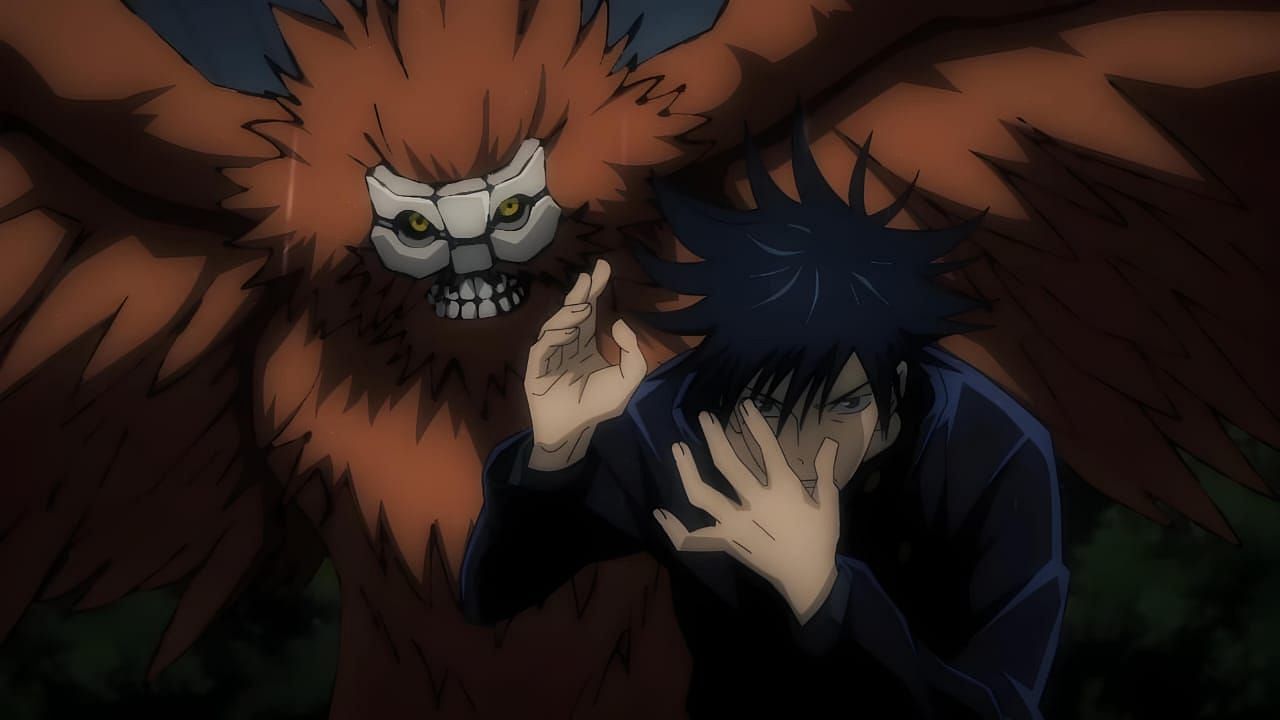 Megumi with his summoned spirit Nue (Image via Jujutsu Kaisen Wiki/MAPPA)