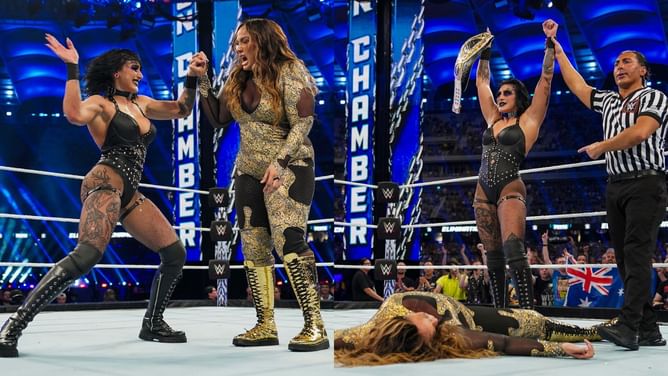 Rhea Ripley sends a hilarious message aimed at Nia Jax after WWE Elimination Chamber: Perth