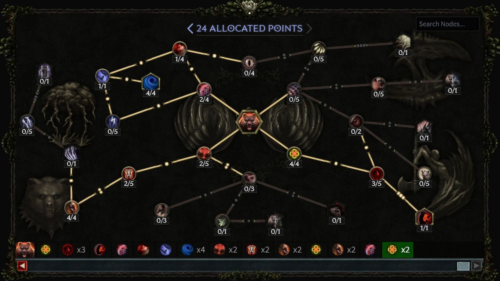 Swipe Werebear Druid build skill passive (Image via Eleventh Hour Games/ maxroll.gg)