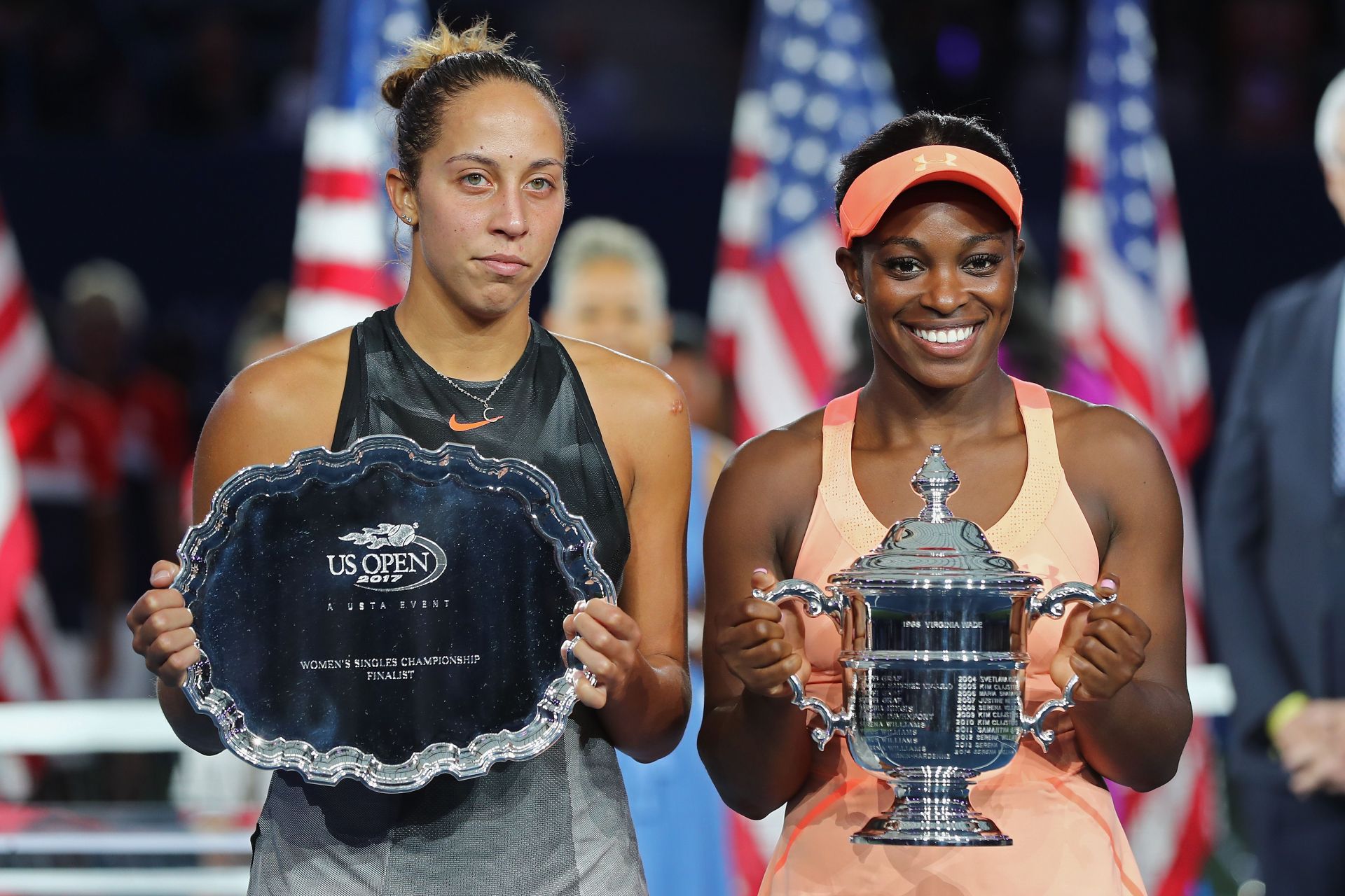 Madison Keys and Sloane Stephens at the 2017 US Open