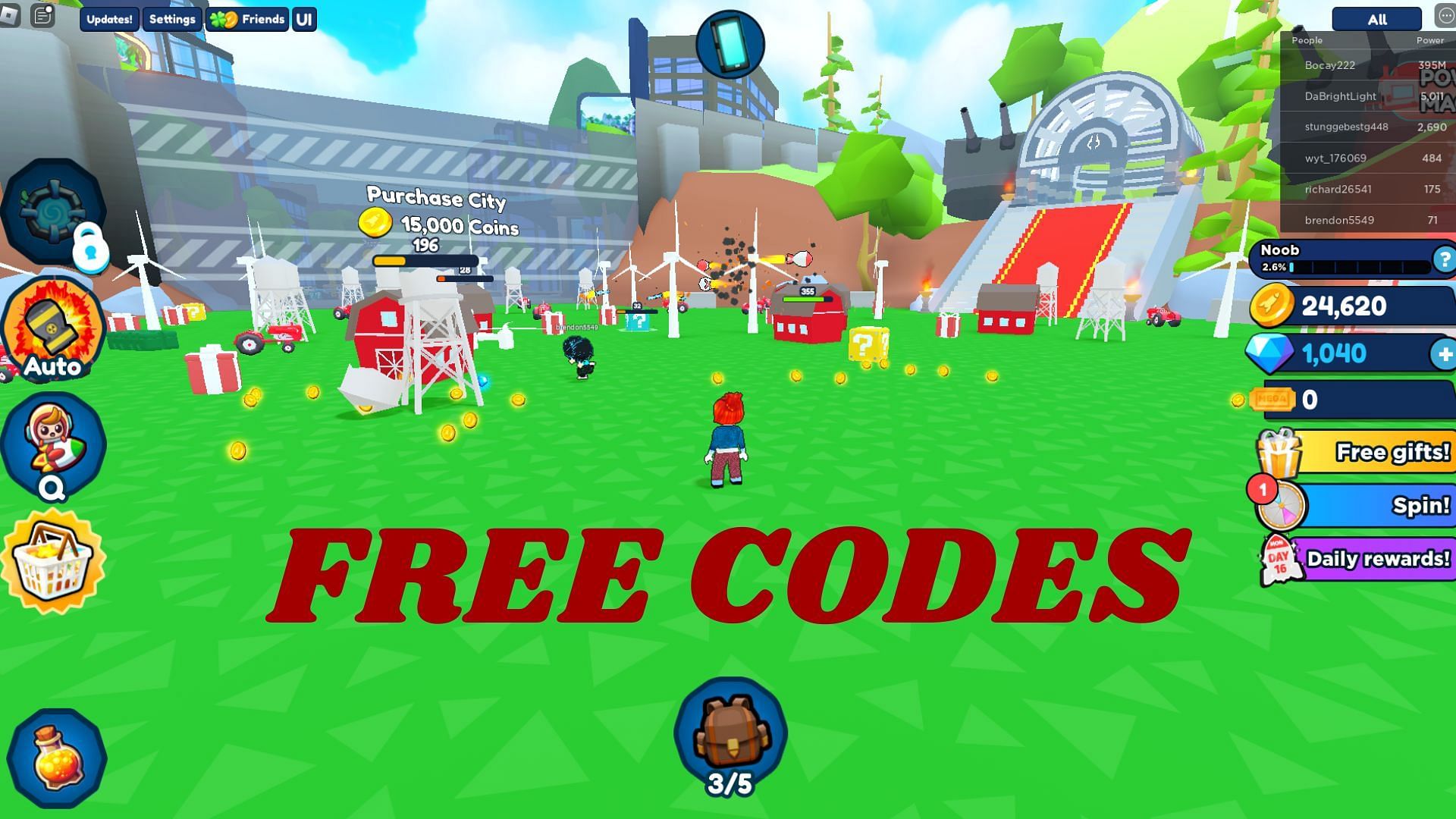 Nuke Simulator! Free Codes (Images via Roblox and Sportskeeda)