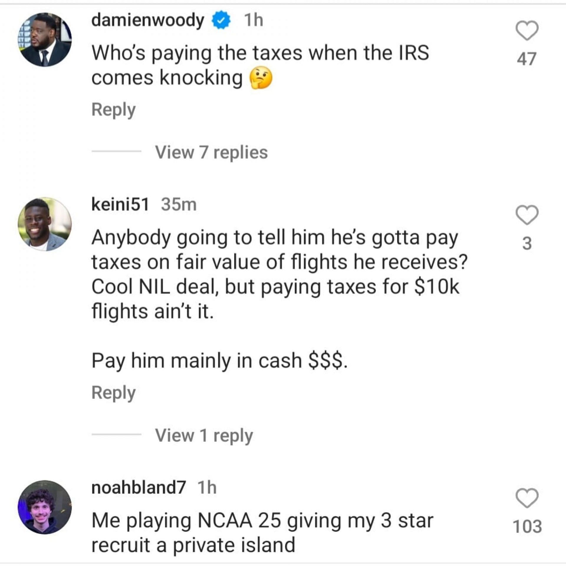 Some fan reactions on the Jaxson Dart deal.