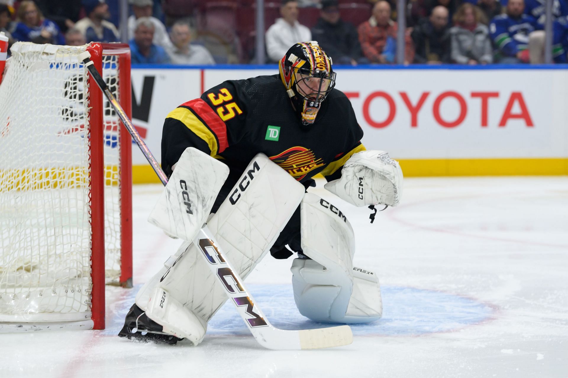 Thatcher Demko of the NHL&#039;s Vancouver Canucks