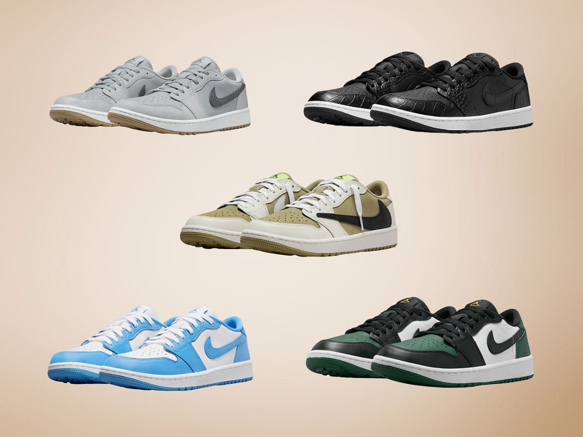 5 Best Nike Air Jordan 1 Low Golf sneakers