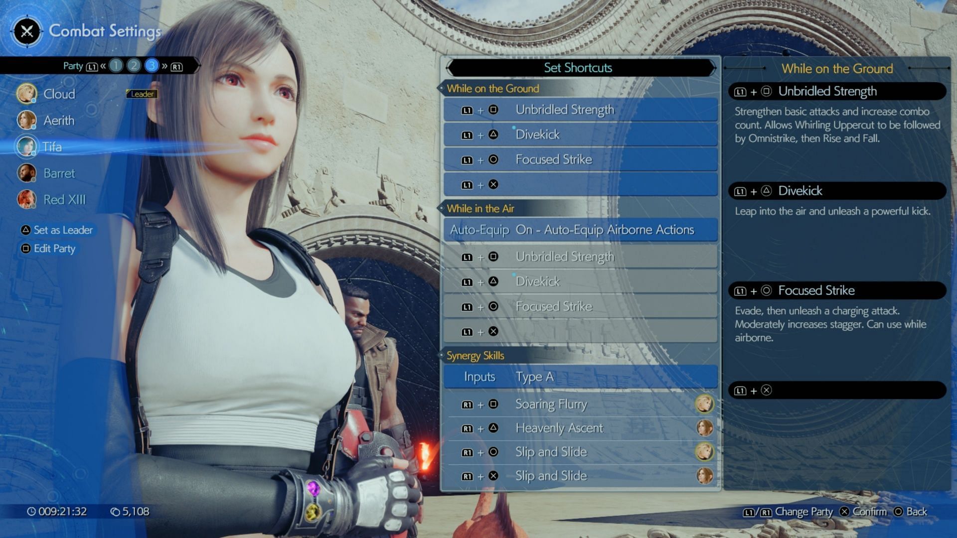 Want to play as Tifa instead? It&#039;s as easy as going into the menus (Image via Square Enix)