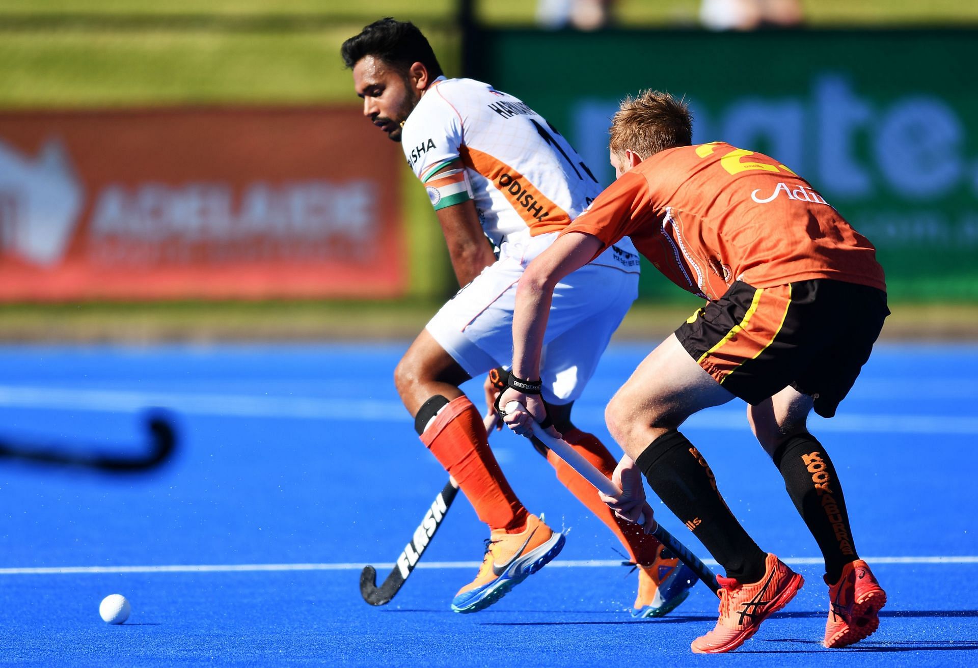 Harmanpreet Singh opened the scoring for India against Australia at the Men&#039;s Hockey Pro League