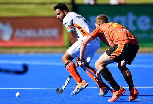 Harmanpreet Singh opened the scoring for India against Australia at the Men's Hockey Pro League