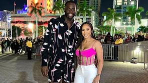 "Whole before tipoff thing": Draymond Green's intro leaves wife Hazel Renee mesmerized at Warriors game