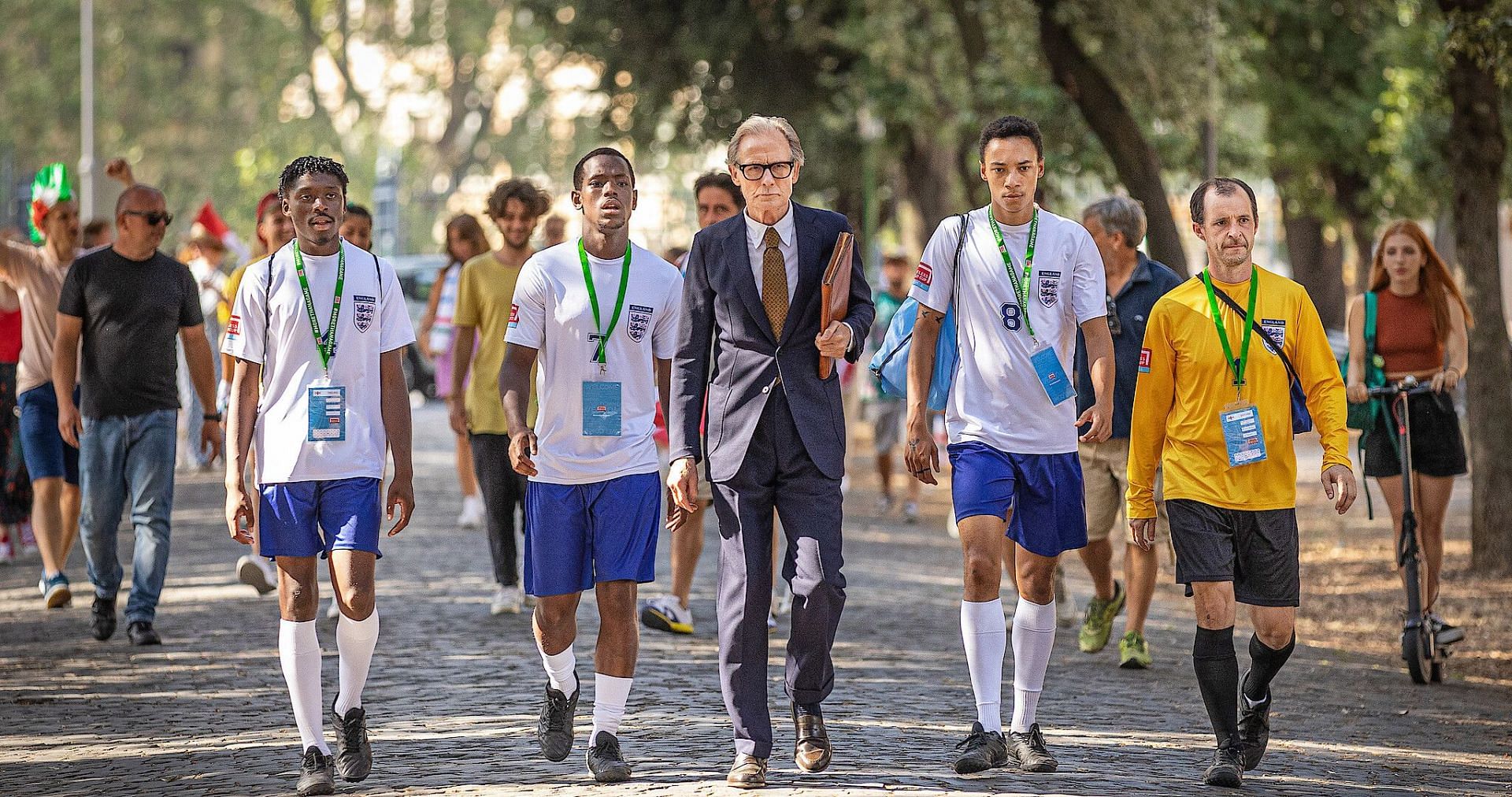 a still from The Beautiful Game (image via Netflix)