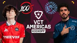 100 Thieves vs. Leviatán - VCT Americas Kickoff: Predictions, where to watch, and more