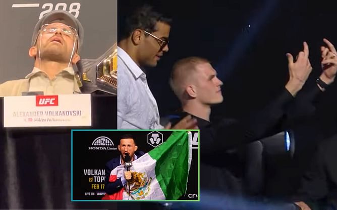 "Old Man Volk", Ilia Topuria's "red panty", Henry Cejudo's "trans barbie", Ian Garry flipping off: Top moments from UFC 298 press conference
