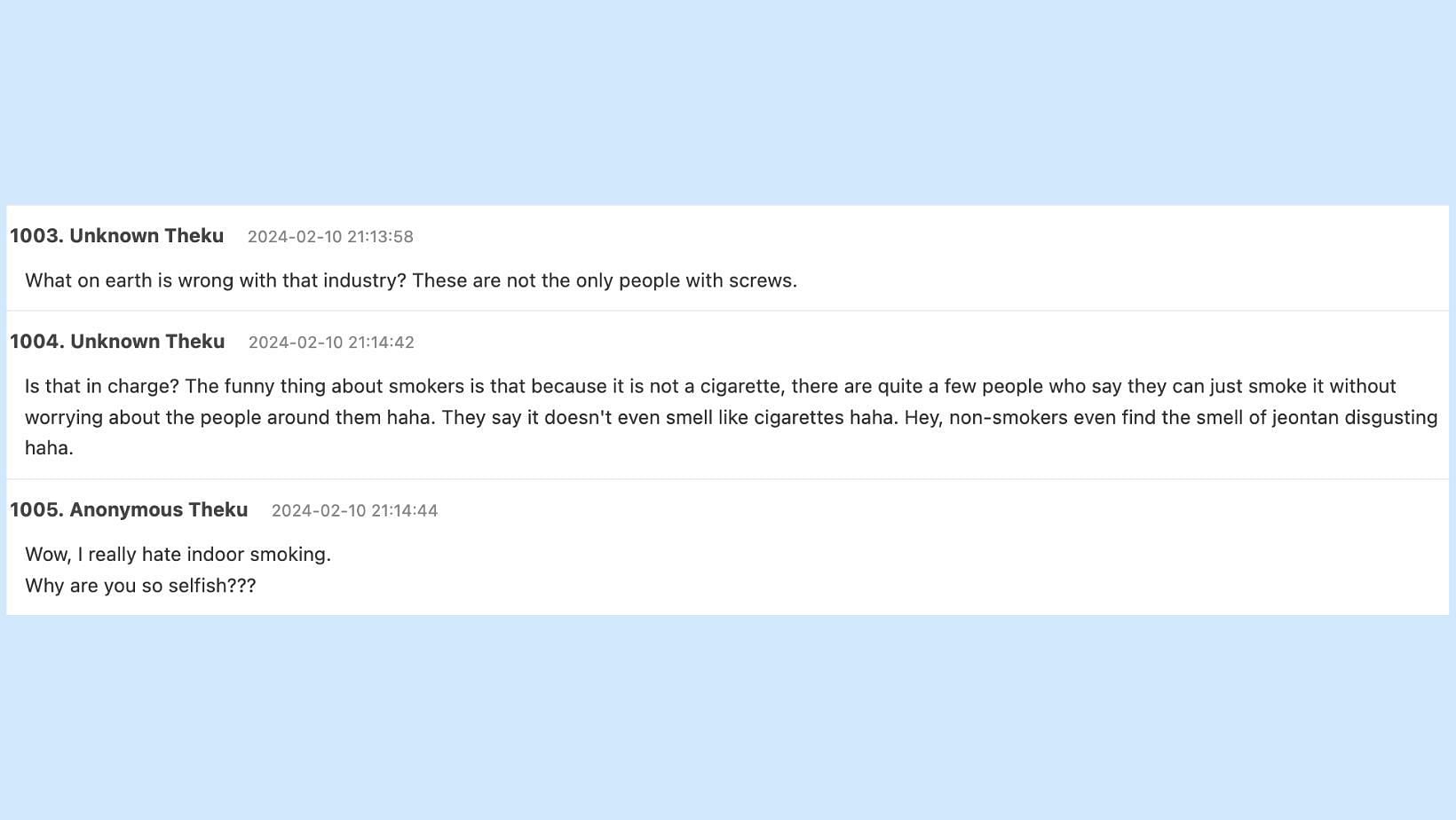 Netizens react to the Welcome To Samdalri actor's vaping incident.  (Images via Thequoo/Translations via Google Translate)