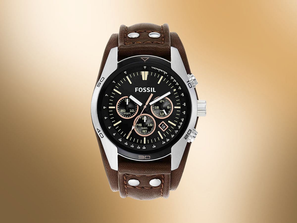 Fossil Coachman Quartz Steel Cuff Watch - $96 (Image via Fossil)