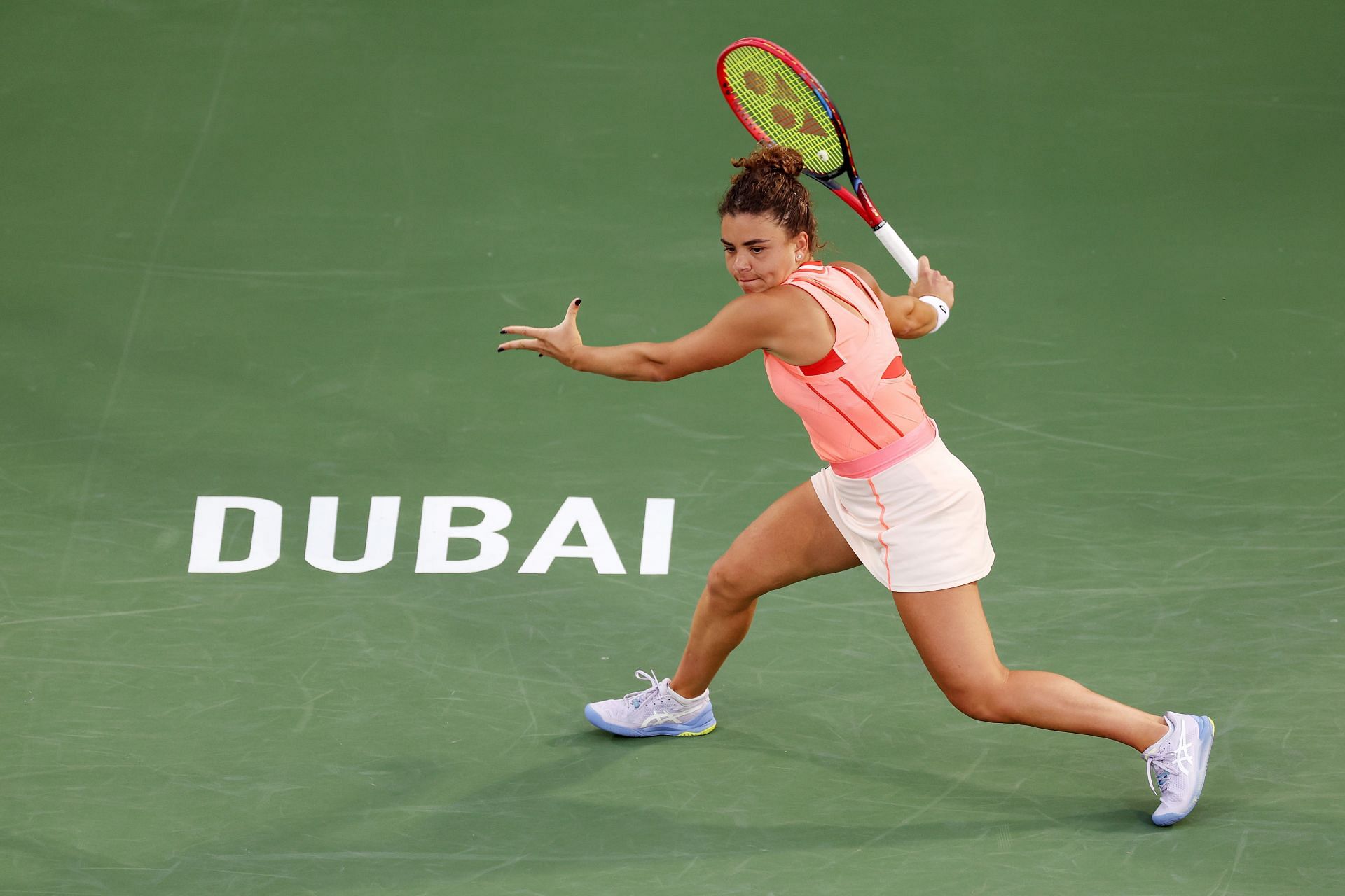Jasmine Paolini at the 2024 Dubai Tennis Championships.