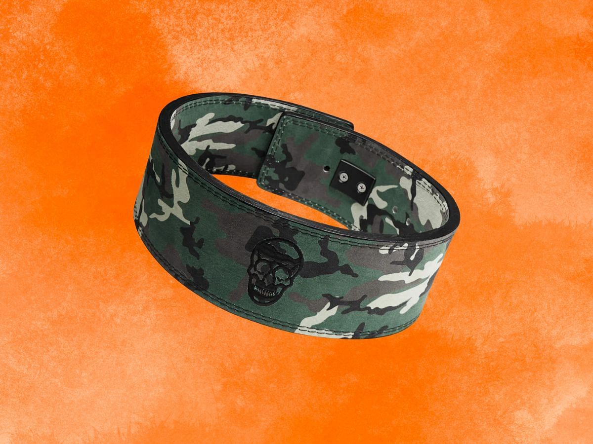 Gym Reapers 10mm lever belt-woodland camo (Image via Gym Reapers)