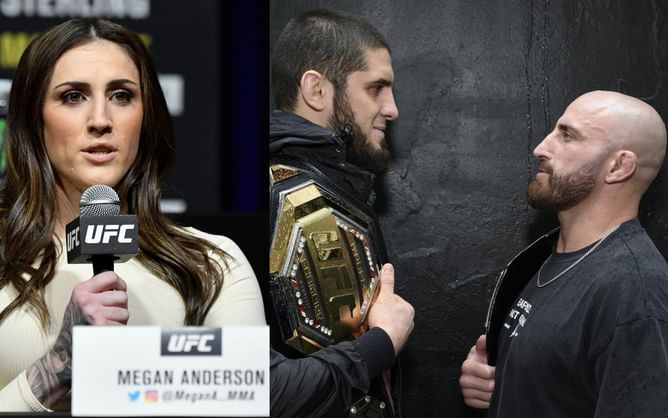 Megan Anderson shares four-word reaction to Alexander Volkanovski's daughter's "what if it's Islam Makhachev" question