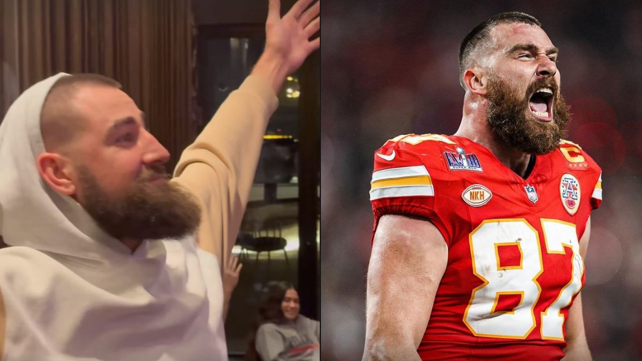 Jonas Valanciunas hilariously take pride in Chiefs Super Bowl win as Travis Kelce&rsquo;s&nbsp;doppleganger