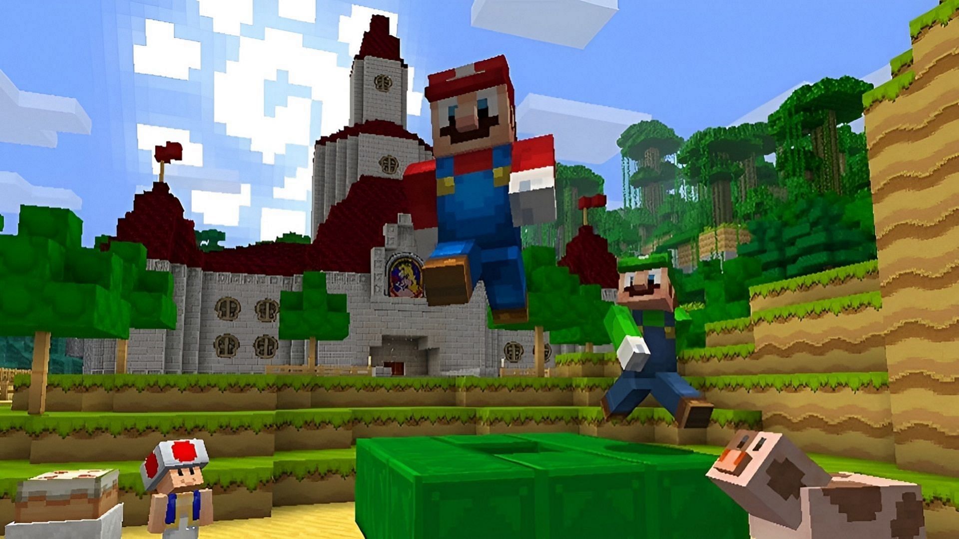 La mise à jour de Minecraft sur Nintendo Switch est similaire à celle de Xbox et Playstation (Image via Mojang)