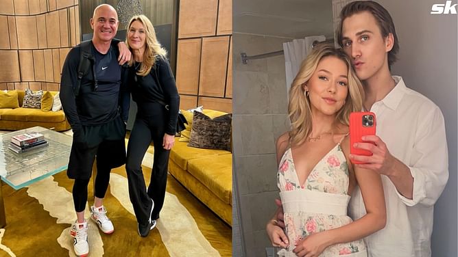 Andre Agassi and Steffi Graf's son Jaden and girlfriend Catherine Holt enjoy beach getaway