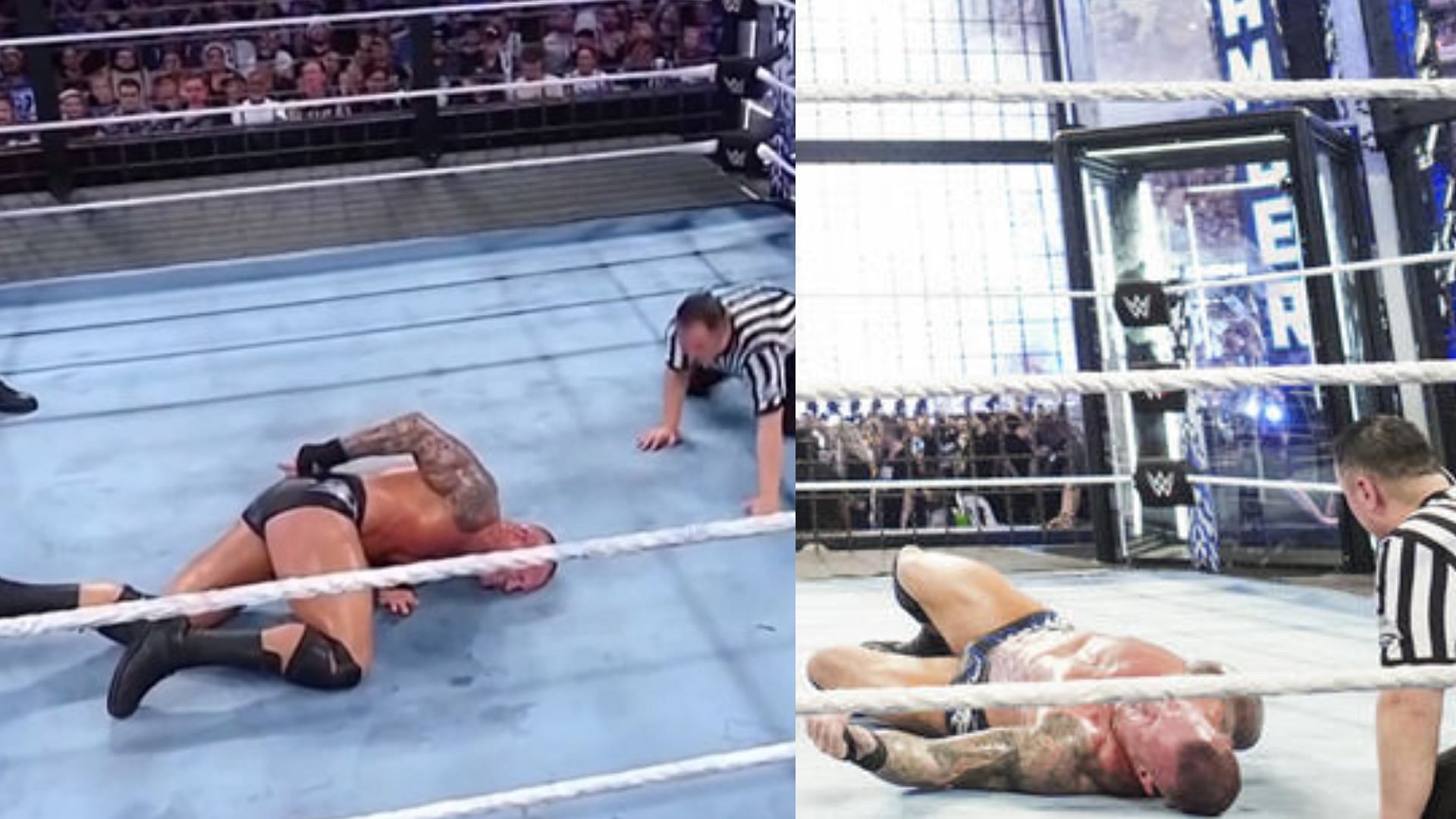 The star was left badly hurt after Elimination Chamber