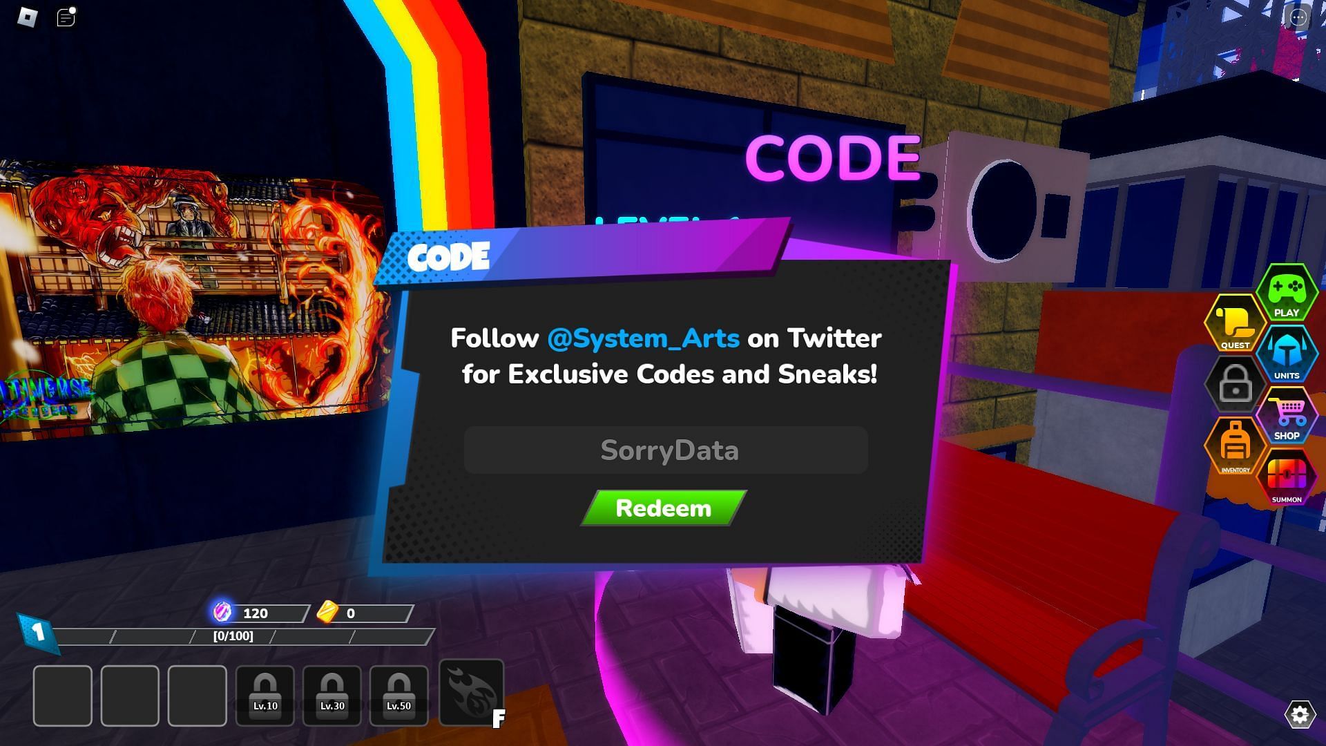 Troubleshooting codes for Multiverse Defenders (Image via Roblox)