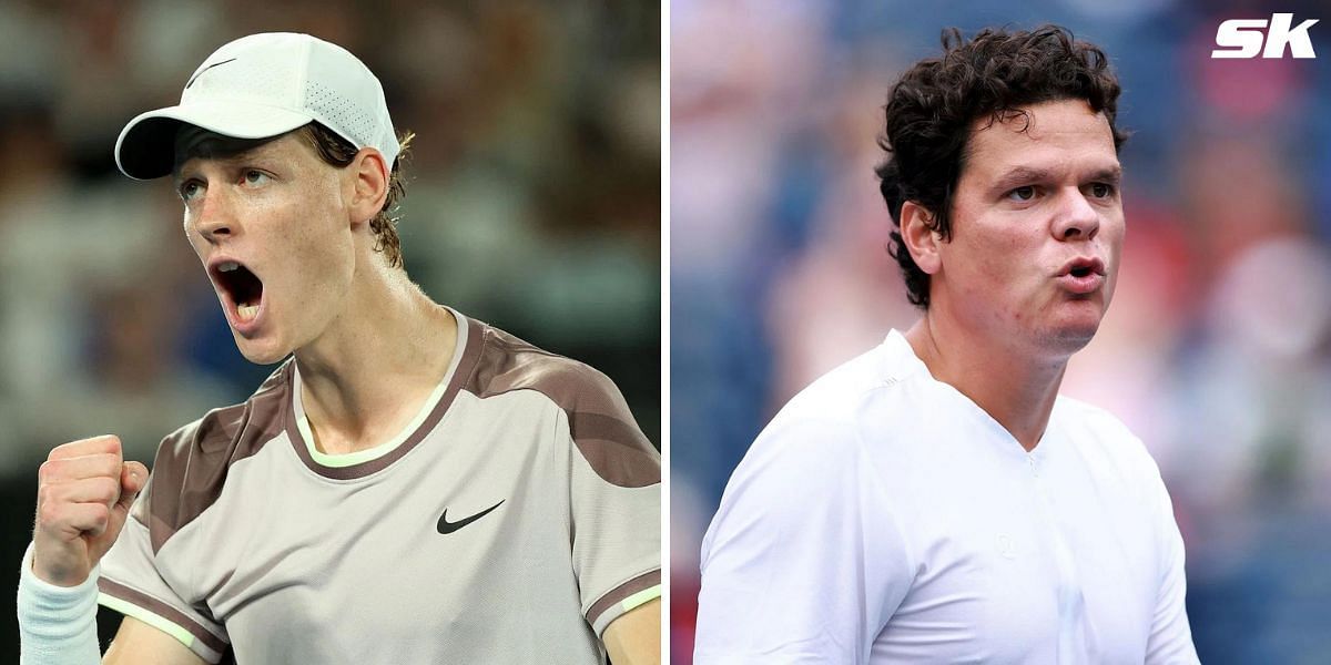Jannik Sinner and Milos Raonic will face off for the first time on the ATP Tour in Rotterdam