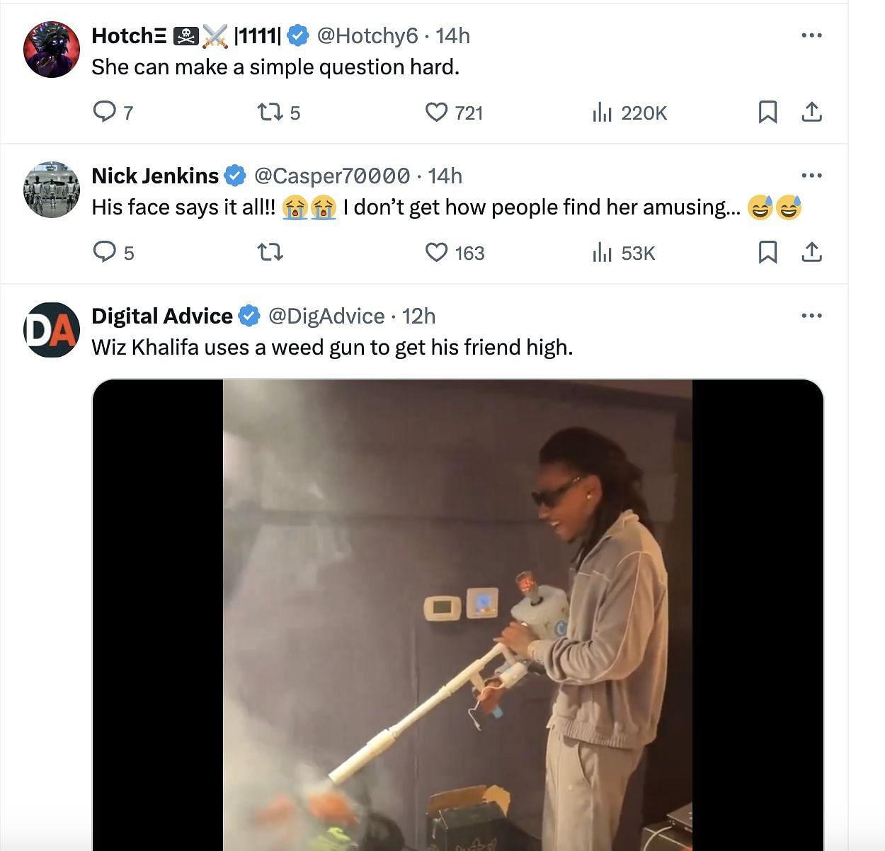 Social media users share hilarious responses as Althoff gets bewildered after Khalifa&#039;s responses: Reactions and details explored as clip goes viral (Image via @DailyLoud/ X)