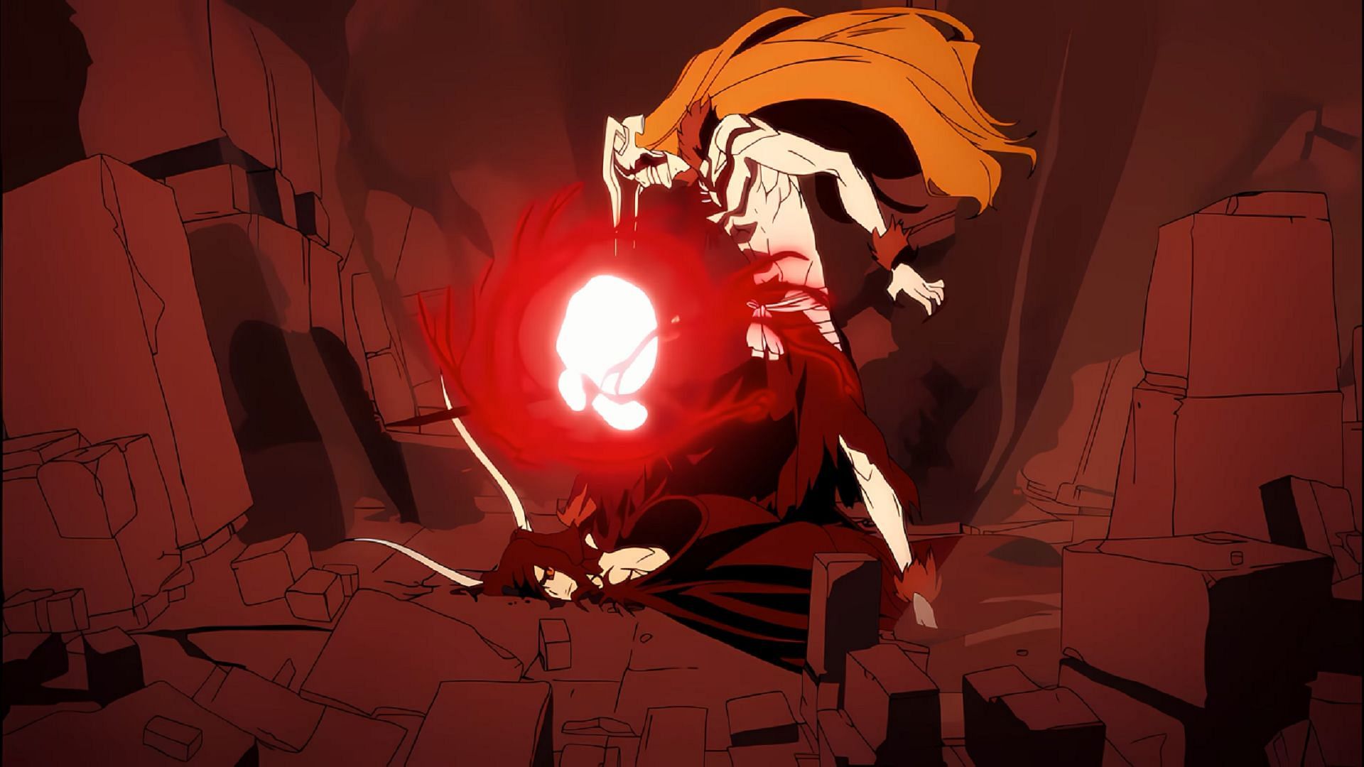 Ichigo vs Ulquiorra as seen in Hell Verse (Image via Studio Pierrot)