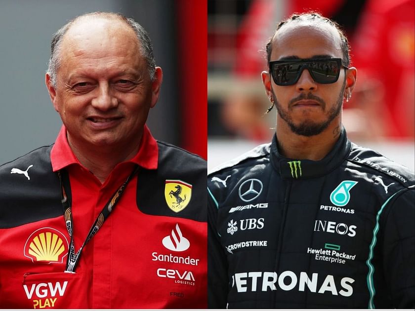 Lewis Hamilton and Ferrari boss Frederic Vasseur will 