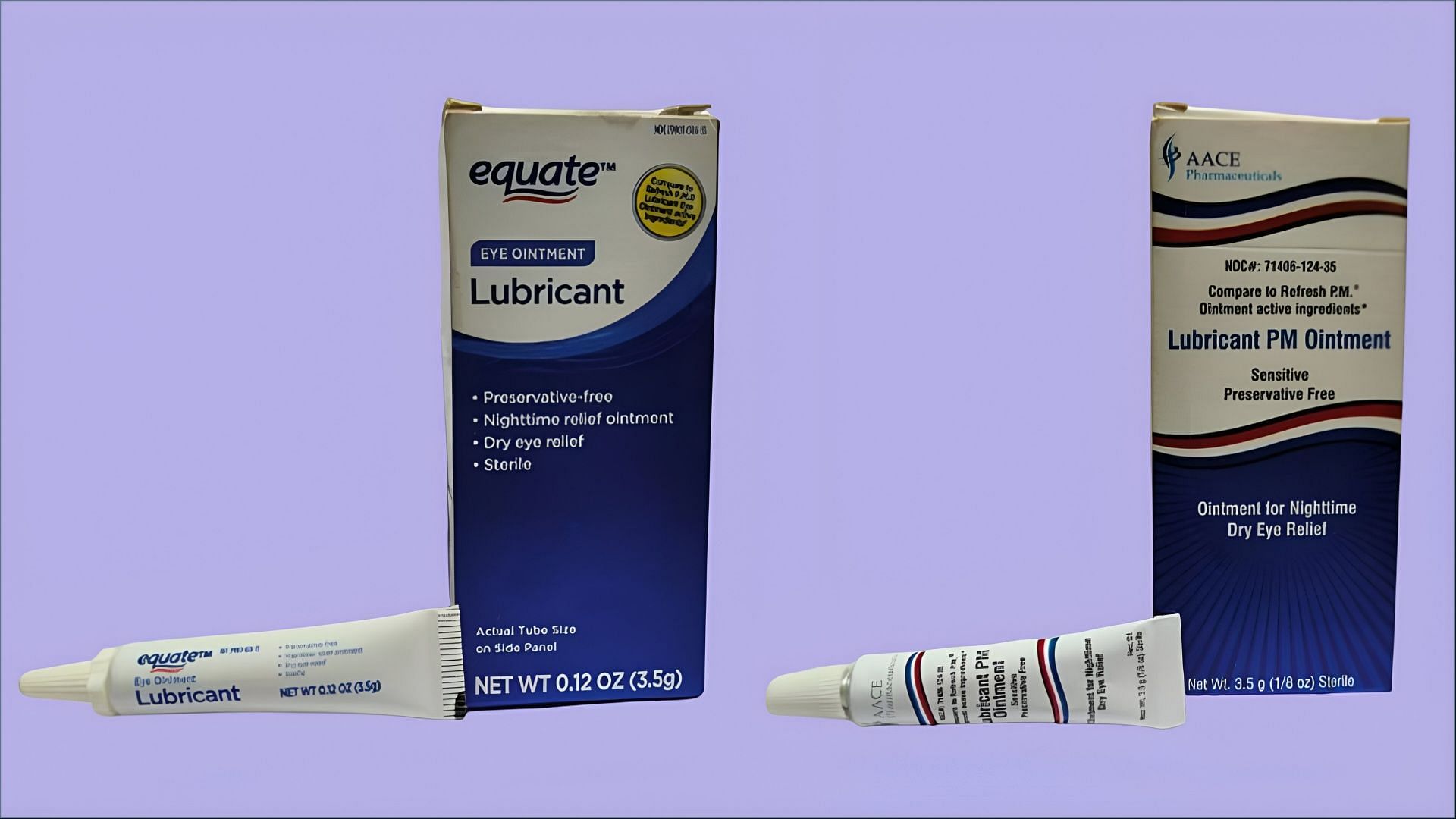 The affected eye ointment products were sold in 3.5-gram tubes (Image via FDA)