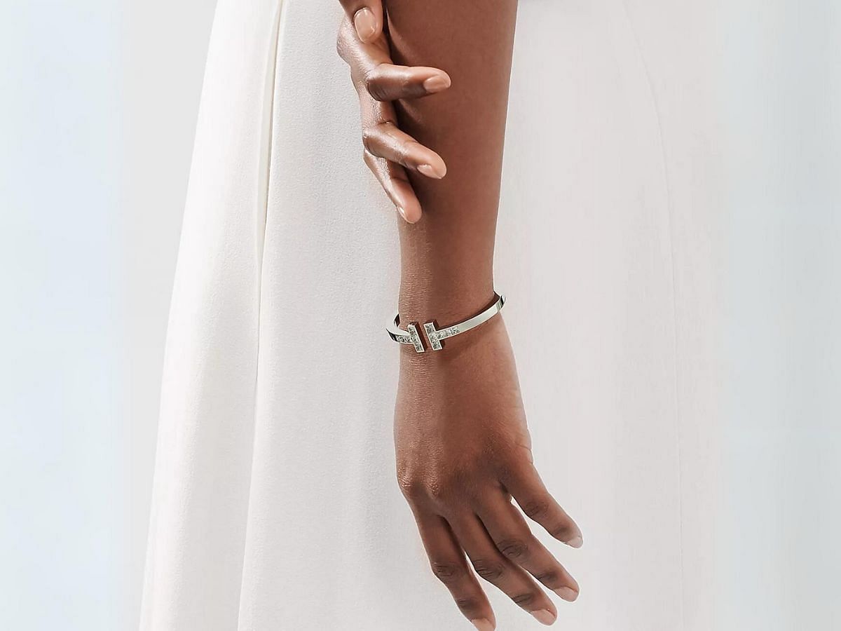 The Tiffany T bracelet (Image via Tiffany website)