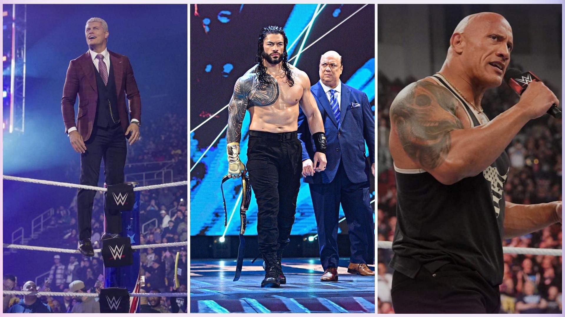 Cody Rhodes, The Rock, and Roman Reigns have an ongoing story in WWE