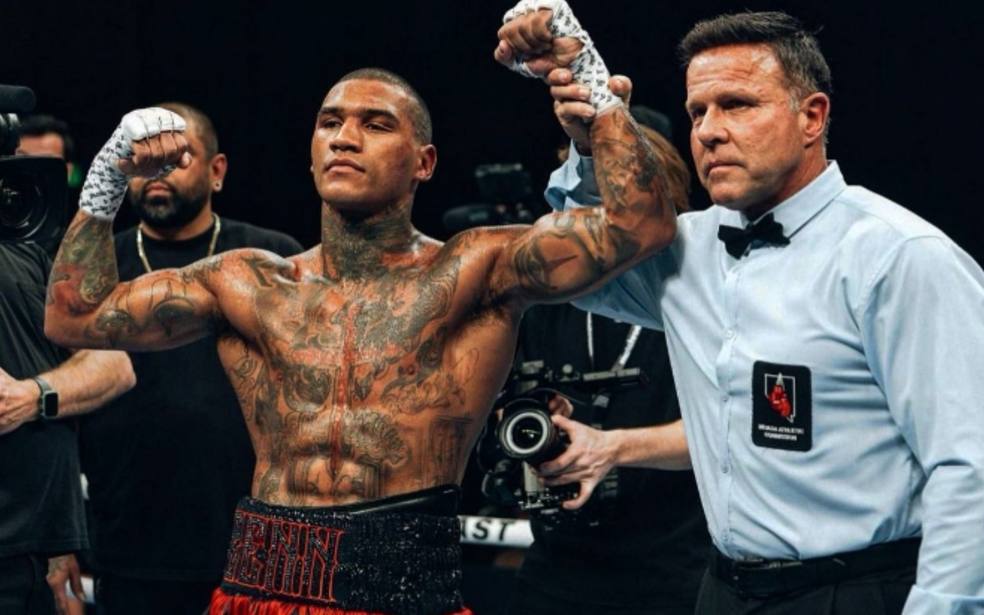 Conor Benn defeated Peter Dobson over the weekend. [Image via @ConorBennofficial on Instagram]