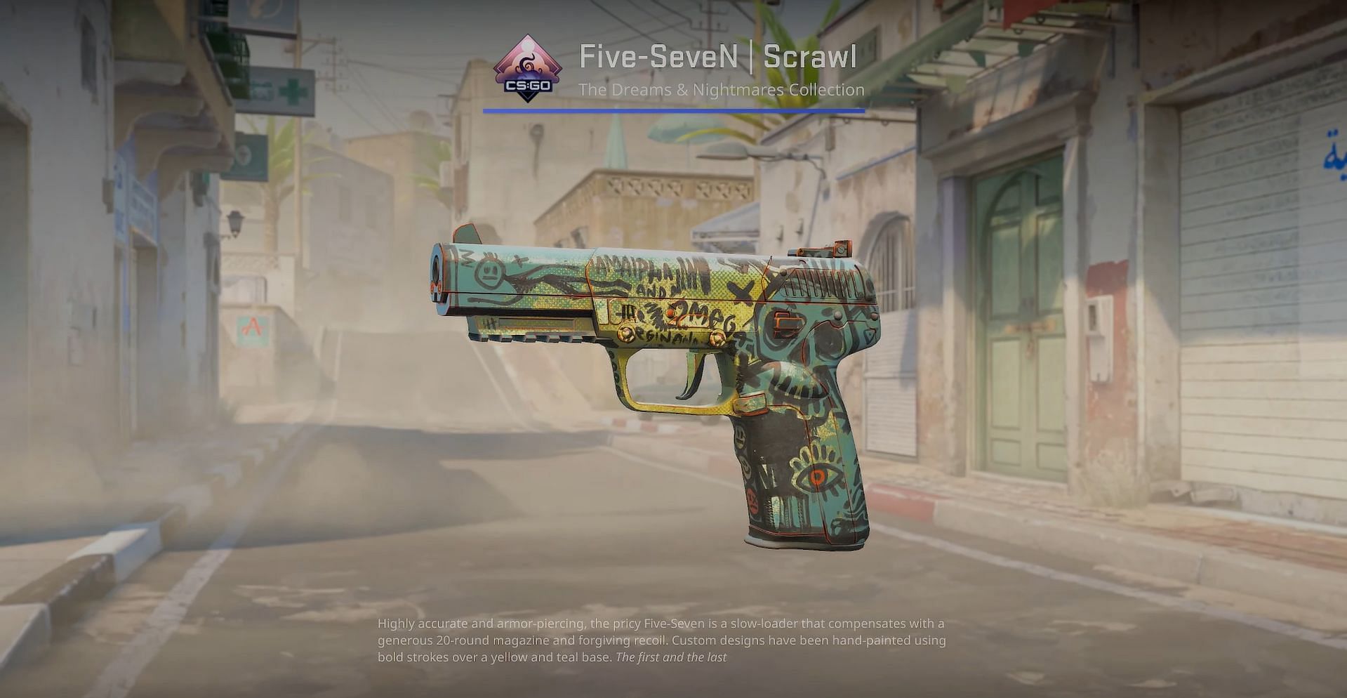 Five-SeveN Scrawl (Image via Valve || YouTube/covernant)