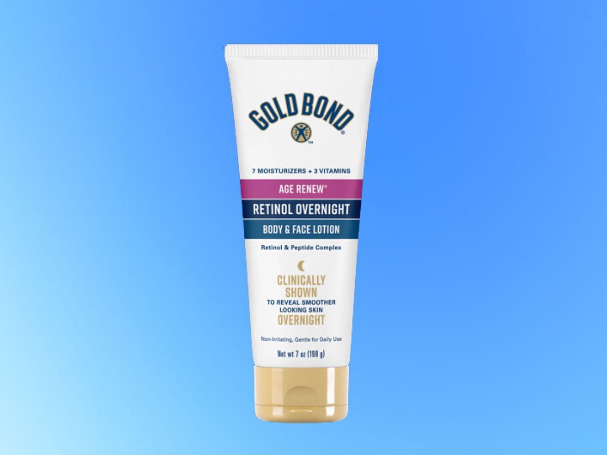 Gold Bond Age renew overnight lotion (Image via Gold Bond)